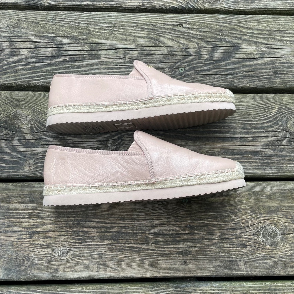 Women's Shoes: Michael Kors Leather Slip On Espadrilles - Picture 5 of 8